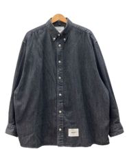 極美品 WTAPS デニムシャツ23AW ボタンダウン コットン L - メルカリ