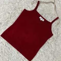 《良品》LYNN ? HOLLYN ニットキャミソール ボルドー 38 キレイめのサムネイル