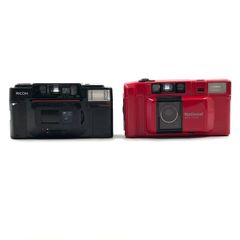 [정크] RICOH FF-3D / 내셔널 C-500AF 필름 카메라 2 점 정리 [DS25]