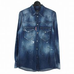 極美品DSQUARED2 ICONダメージ加工デニムシャツ 48 DSQUARED2 ICONダメージ加工デニムシャツ 48 - メルカリ