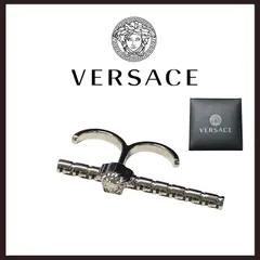 新品未使用　VERSACE (ヴェルサーチェ)　メドゥーサ グレカ ツーフィンガーリング　シルバーのサムネイル