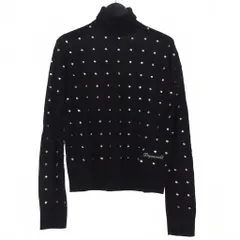 ディースクエアード DSQUARED2 ラインストーン タートルネック ニット セーター 長袖 XXS ブラック 黒 S75HA1162のサムネイル