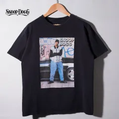 スヌープドッグ Snoop Dogg Tシャツ M ブラック ラップT バンT ヒップホップ HIP HOP 洋楽 90s デザイン ストリート 古着 T001