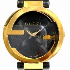 美品！GUCCI グッチ 140.4 ホースビット ブラウン文字盤 メンズ腕時計 