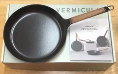 未使用◇VERMICULAR　バーミキュラ　フライパン　28　SHALLOW　WALNUTのサムネイル