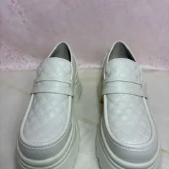 ♡新品未使用♡ 　37サイズ【23.5cm】 　ヨースケ YOSUKE  　レディース 　 厚底ローファー パンプス 　厚底 マニッシュシューズ 　 7.0cmソール　スリッポン　 MY1496-631のサムネイル