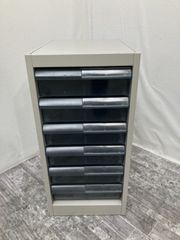 ☆昭和レトロ☆PLUS 引き出し式キャビネット 15段ベージュ☆美品