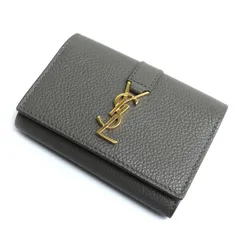 SAINT LAURENT サンローラン 6連 YSLロゴ キーケース グレー 613334 レディース 中古のサムネイル