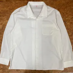 United Athle 1760-01 T/Cオープンカラーロングスリーブシャツ 3XL ホワイト ユナイテッドアスレ ワークシャツ エンジニア ユーズド USED 古着のサムネイル