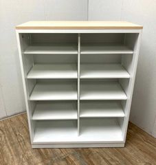 店舗用カウンター 受付台 収納棚 ベビーピンク - メルカリ