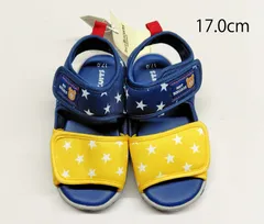 【正規品】ミキハウス ホットビスケッツ ジャージ素材サンダル 72-9401-454　17.0cm　新品(難あり)のサムネイル