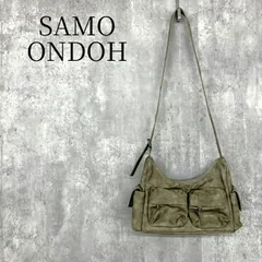 SAMO ONDOH セイモオンド ショルダーバッグ カーゴバッグ カーキ フェイクレザー スエード調 3way 肩掛け 斜め掛け クロスボディ ユーティリティ テック系 Y2K 韓国ブランド レディース カバン 鞄のサムネイル