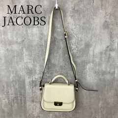 マークジェイコブス MARC JACOBS ショルダーバッグ ハンドバッグ 2WAY 斜めがけ クロスボディ ミニバッグ カバン 鞄 レザー アイボリー ゴールド金具 レディース ロゴプレート ブランドバッグ