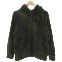 ジョンブル JOHNBULL 美品 フリースジャケット M カーキ色 長袖 フード付き ジップアップ /SJ ■GY59のサムネイル