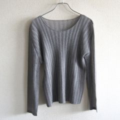 極美品】PLEATS PLEASE プリーツトップス サイズ4グレー日本製 - メルカリ