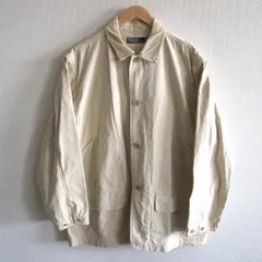 【雰囲気抜群】POLO RALPH LAUREN【コーデュロイカラー カバーオール】M アイボリー ジャケット ポロラルフローレン s2605090