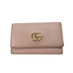 グッチ GUCCI GGマーモント 三つ折り財布 レザー ピンク 523277 - メルカリ
