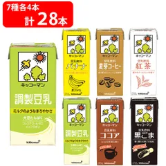 【普段使い・お試しセット】キッコーマン 調整豆乳1L×4本＋豆乳200ml各種24本のセット（6種×各4本）のサムネイル