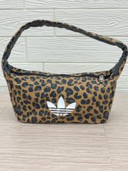 adidas アディダス レオパード柄 トートバッグ ピンク×ブラウン - メルカリ