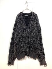 a.p.c アーペーセー ダメージ ニットカーディガン y2k グランジ 襤褸 