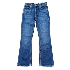 RE/DONE ORIGINALS 2018 MID RISE KICK FLARE STRETCH スリム ブーツカットデニム フレア サイズ24 レディースXS リダン made in USAのサムネイル