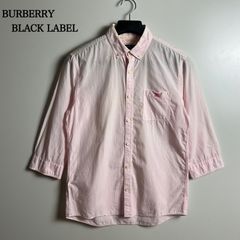 BURBERRY BLACK LABEL 00s y2k archive pink shirts 2 M バーバリー