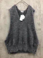 新品 LOWRYS FARM ローリーズファーム ボタンシャギー ベスト sizeF/グレー ■■ レディース
