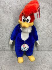 希少/未使用品】2001年 USJ ウッドペッカー 皮革 ぬいぐるみ 限定品