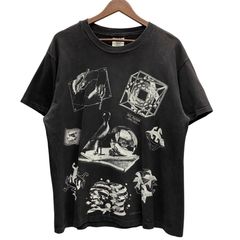 90s M.C.ESCHER プリントTシャツ 2XL 黒 身幅60センチ以上 - メルカリ