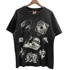 ヴィンテージ vintage 90's M.C. ESCHER multi print art t-shirt USA製 Tシャツ ブラック Lサイズ 201MT-6007 VB