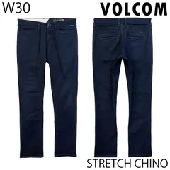 【USED／W30】VOLCOM ワーク チノ スリムフィット ネイビーのサムネイル