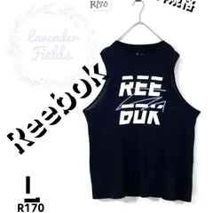 リーボックタンクトップR170〇ロゴTシャツReebokブラック黒アメリカ古着のサムネイル