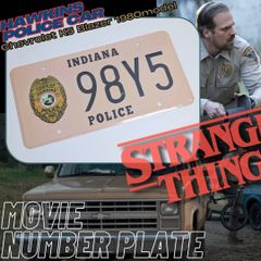 [ Stranger Things ( 스트레인저싱스 ] Hawkins Police Car / 호킨스 경찰 / 짐 호퍼[98Y5] / 넘버 플레이트 / 라이센스 플레이트 〚아메리칸 잡화 아메토이〛