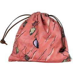 LOEWEロエべ スナフジタ ペンギンドローストリングポーチ 巾着袋 かご