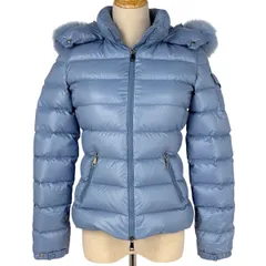 【在庫一掃】 モンクレール MONCLER バディファー ダウンジャケット BADYFUR 防寒 ダブルジップ アウター ダウンジャケット ブルー レディース 【中古】のサムネイル