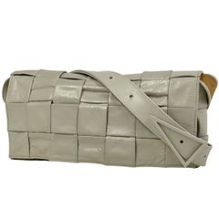 BOTTEGA VENETA イントレチャート カセット ボディバッグ 白色系