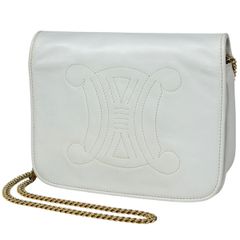 売り切り⚠️CELINE♦️セリーヌ チェーンショルダーバッグ グレージュ 