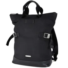 【在庫一掃】 イヴ・サンローラン YVES SAINT LAURENT コンバーチブル バックパック 2WAY トートバッグ リュック キャンバス ブラック 484172 メンズ 【中古】のサムネイル