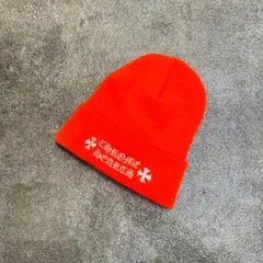 CHROME HEARTS CHクロス 刺繡 ビーニー ニット帽 ニットキャップ