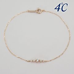 4°C ヨンドシー ブレスレット 地金 K18WG K18刻印 - メルカリ