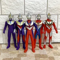 【廃盤】ソフビヒーロー ウルトラマントリガー＆ウルトラヒーローズ セミコンプ TDG ティガ ダイナ ガイア 食玩 キャンディトイ 5体セット