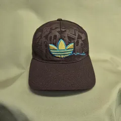 00s adidas アディダス トレフォイル A-FLEX ストレッチフィット Y2K ベースボールキャップ