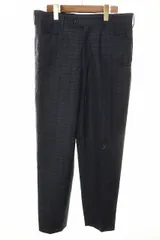 アンダーカバー UNDERCOVER ISM チェック スラックス サイズ 3 パンツ ウール混 ネイビー 【ブランド古着ベクトル】【中古】●260521のサムネイル