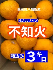 愛媛県産　不知火3キロ箱込み(デコポンと同品種) 訳あり・ご家庭用※北海道・沖縄の方は別途送料がかかります。のサムネイル