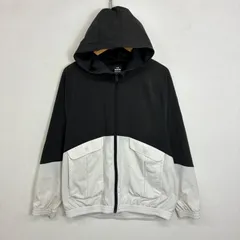 UNDER ARMOUR アンダーアーマー ジップアップ ジャケット 切替 スポーツ トレーニング ウェア バイカラー ブラック ホワイト M E623