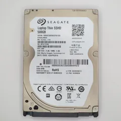 【中古動作品】Seagate 2.5インチ 7mm SSHD SATA(Serial ATA) 500GB ST500LM000-SSHD-8GB 使用時間 4071時間のサムネイル