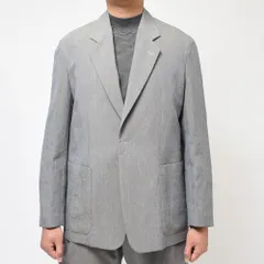【40%OFF】3(L)サイズ mando（マンド） リネンナイロンメランジ1Bジャケット 23193-001 17031403037 グレー 新品のサムネイル