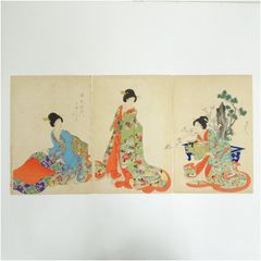 江戸初期、『伝 岩佐又兵衛筆』、『本多平八郎姿絵屏風』、木版画に手