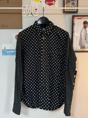 BLACK COMME des GARCONS ドット柄 フードシャツ S - メルカリ