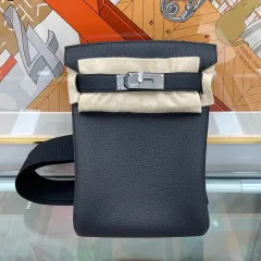 新品 エルメス ケリー 超アド PM ブラック シルバー W刻印 H083589のサムネイル